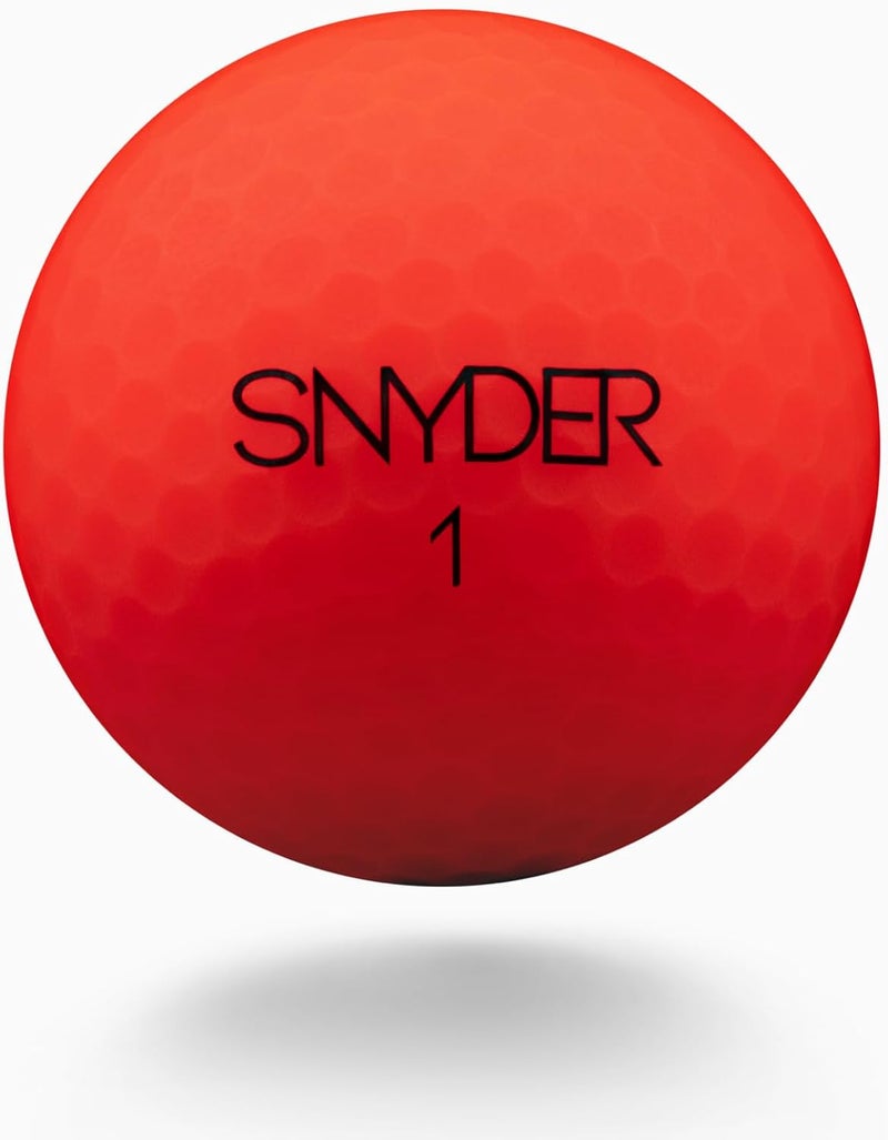 Snyder USA Soft Plus Golf Balls - 2-Piece Construction Soft Golf Ball, Ultra-Low 60 Compression, 440 Dimples, Colored Golf Balls 12 Pack - Image 2